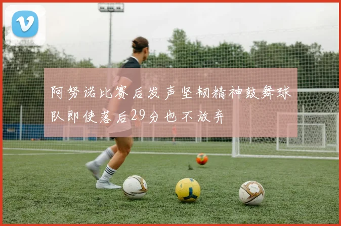 阿努诺比赛后发声坚韧精神鼓舞球队即使落后29分也不放弃
